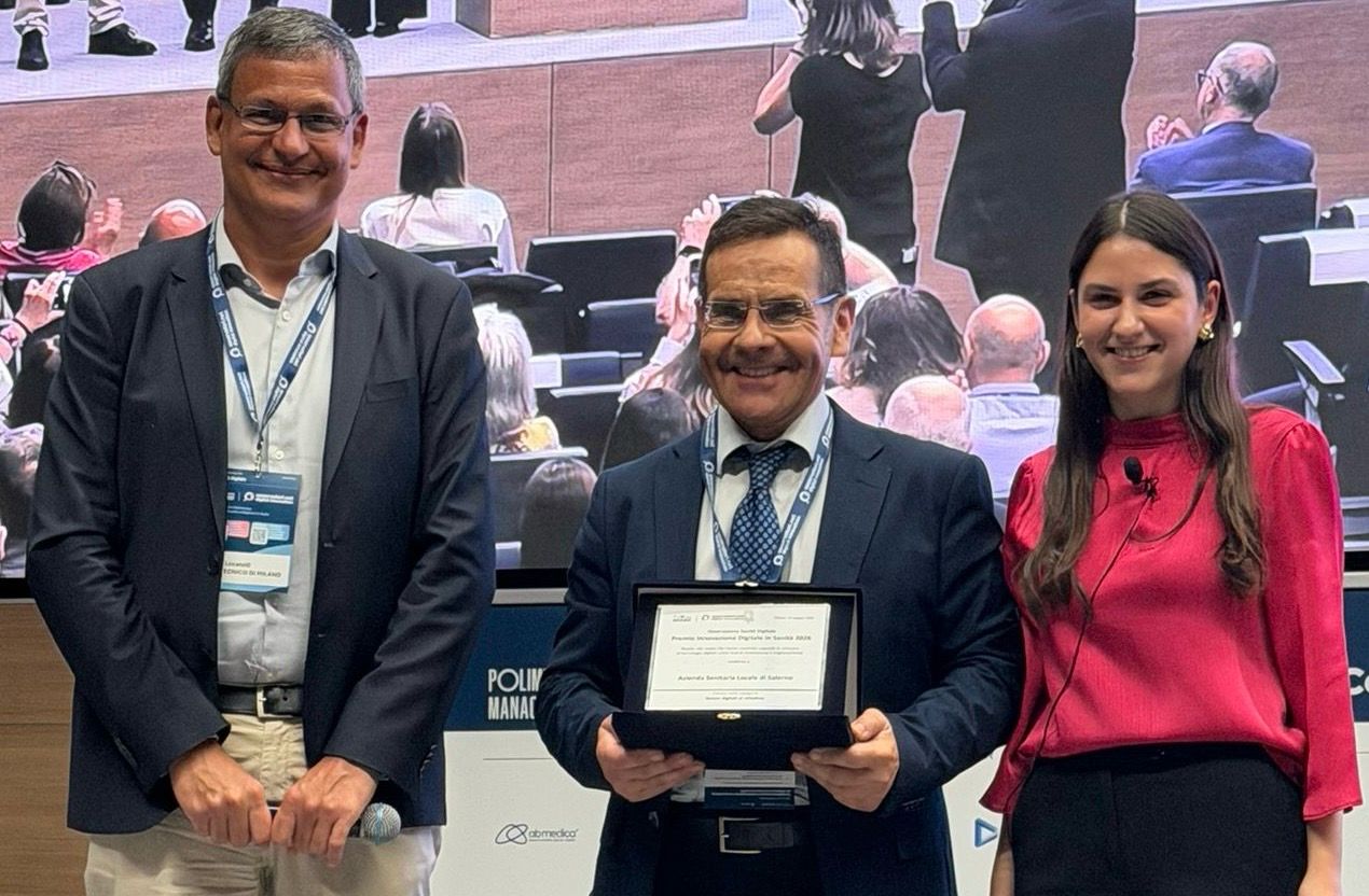 Immagine di copertina per ASL Salerno vince il prestigioso premio �Innovazione Digitale in Sanit� 2026� dell�Osservatorio Sanit� Digitale del Politecnico di Milano.